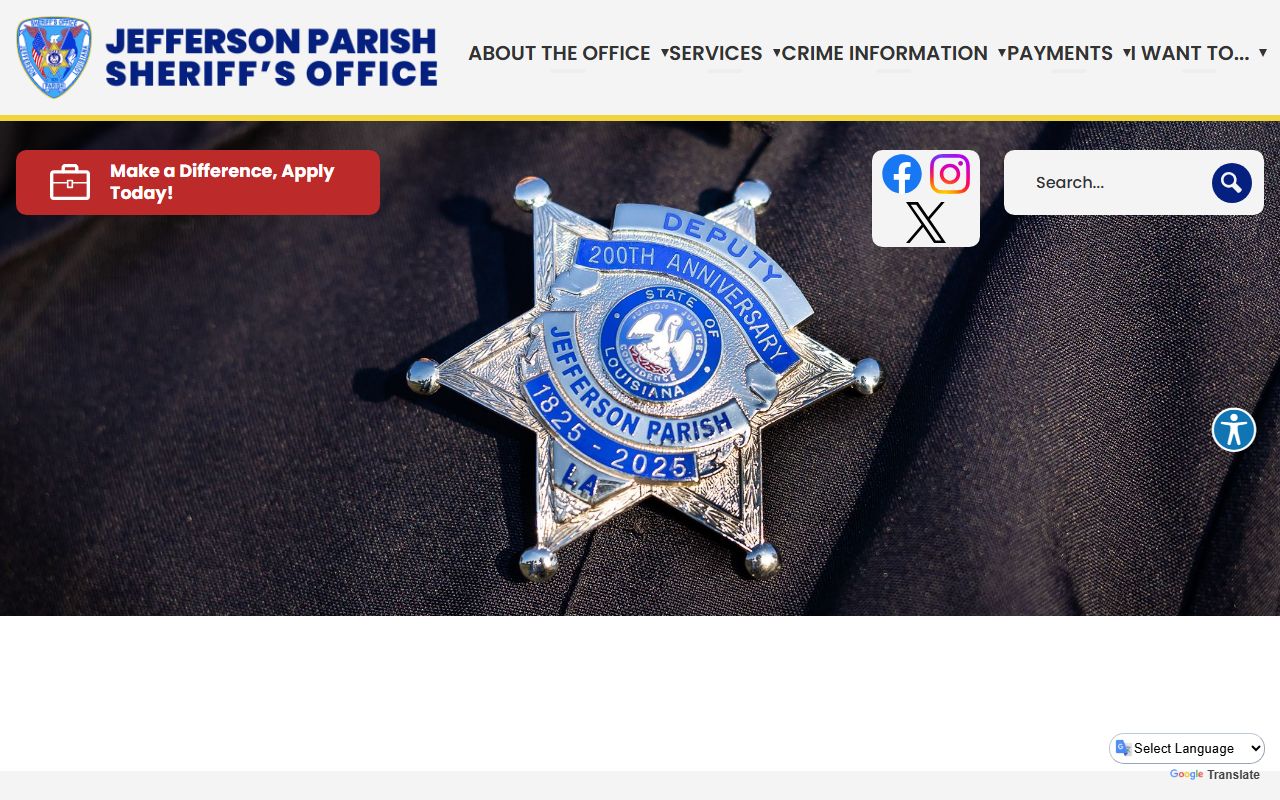 Metairie 72 hour booking Jefferson Parish Sheriff site