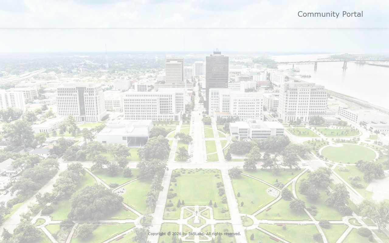 365Labs community portal used for Louisiana 72 hour booking searches